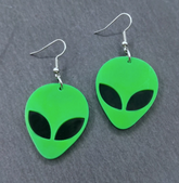 Wholesale STYLE # 2 Acrylic Alien Head Earrings